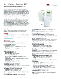 Thumbnail of document Data Sheet - A/100-2W-R2 Platinum RTD Room